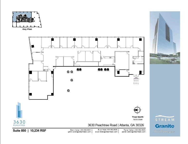 3630 Peachtree Rd NE, Atlanta, GA à louer Plan d’étage– Image 1 sur 1