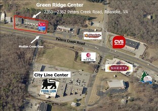 2350-2362 Peters Creek Rd, Roanoke, VA - Vue aérienne vue de carte