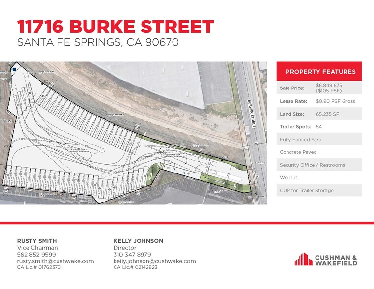 11716 Burke St, Santa Fe Springs, CA à louer - Plan de site – Image 2 sur 3