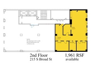 215 S Broad St, Philadelphia, PA à louer Plan d’étage– Image 1 sur 1