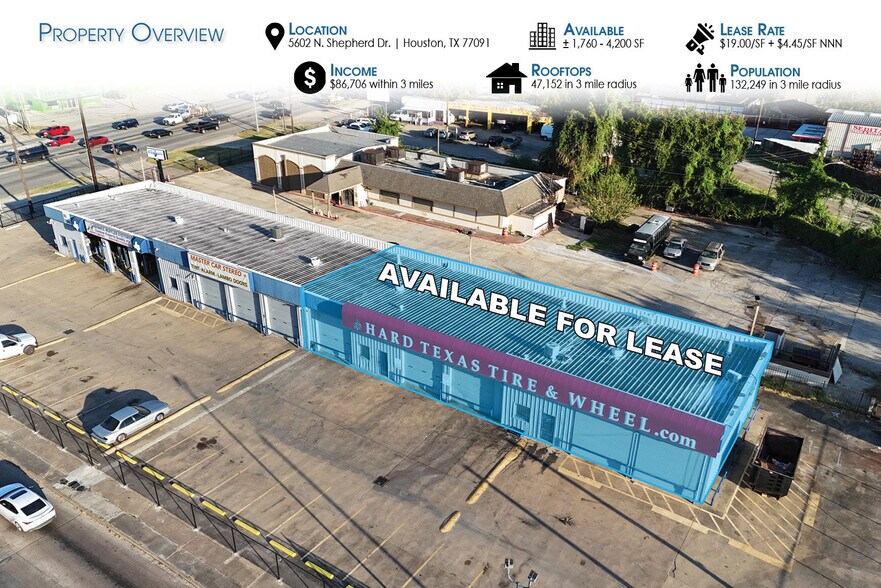 5602 N Shepherd Dr, Houston, TX à louer - Photo de l’immeuble – Image 2 sur 4