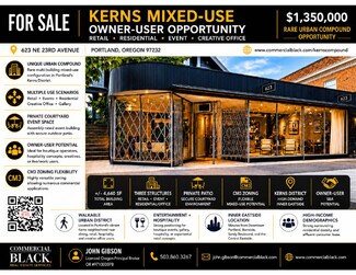 Plus de détails pour 623 NE 23rd Ave, Portland, OR - Bureau à vendre
