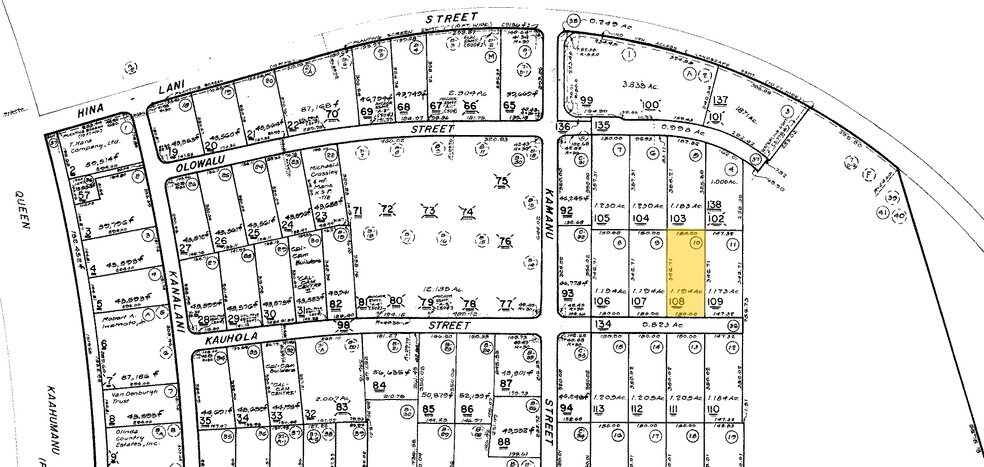Maui & Kamanu St, Kailua Kona, HI à louer - Plan cadastral – Image 2 sur 2