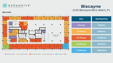 2125 Biscayne Blvd, Miami, FL à louer Plan d’étage– Image 1 sur 5