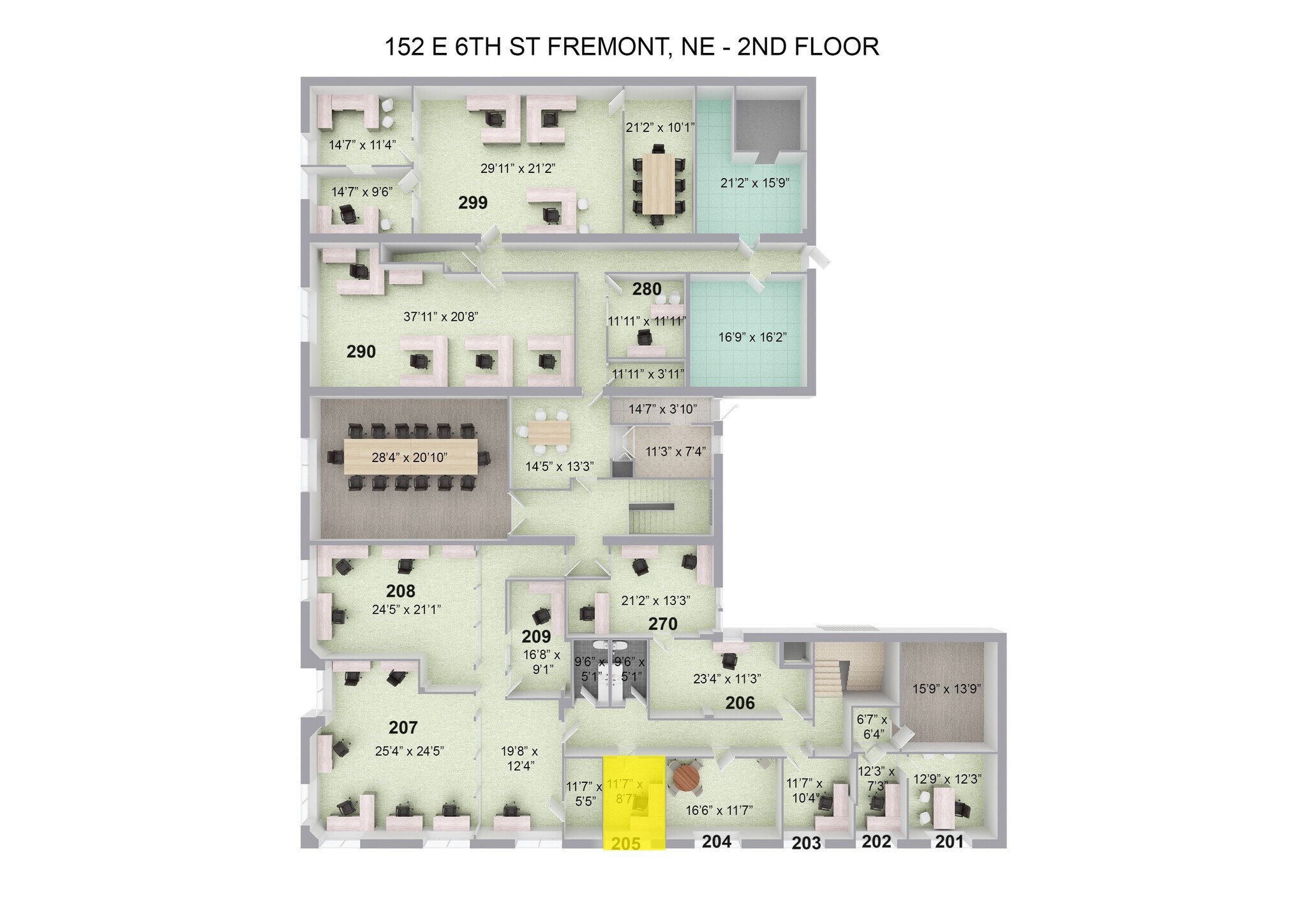 152 E 6th St, Fremont, NE à louer Plan d’étage– Image 1 sur 2