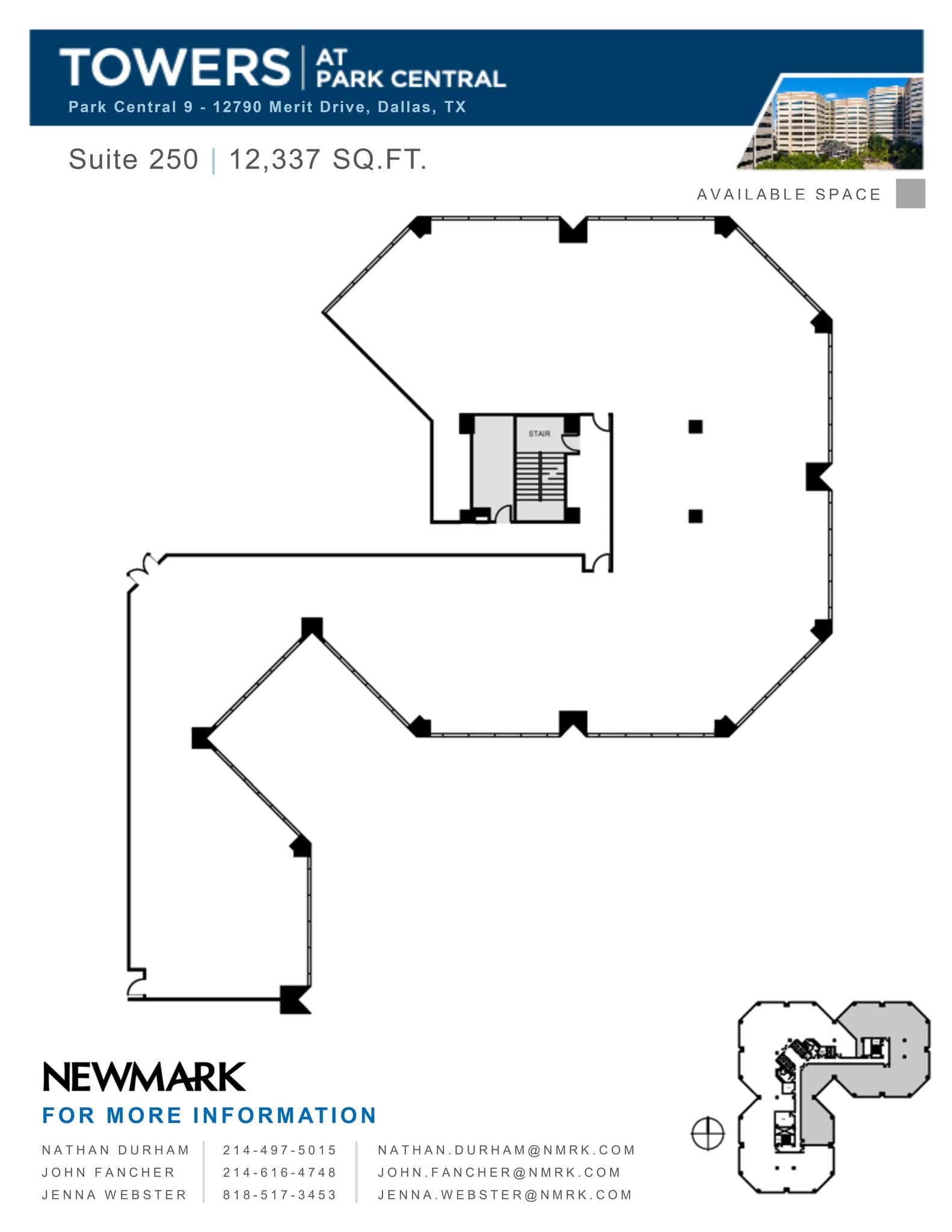 12750 Merit Dr, Dallas, TX à louer Plan de site– Image 1 sur 2