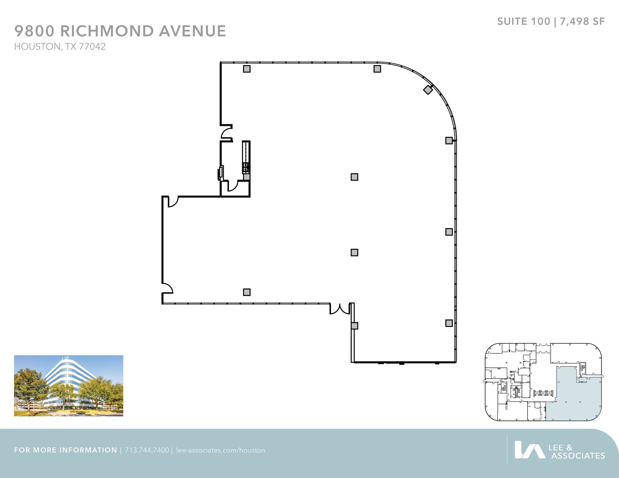 9800 Richmond Ave, Houston, TX à louer Plan d’étage– Image 1 sur 2