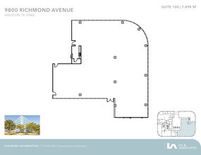 9800 Richmond Ave, Houston, TX à louer Plan d’étage– Image 1 sur 2