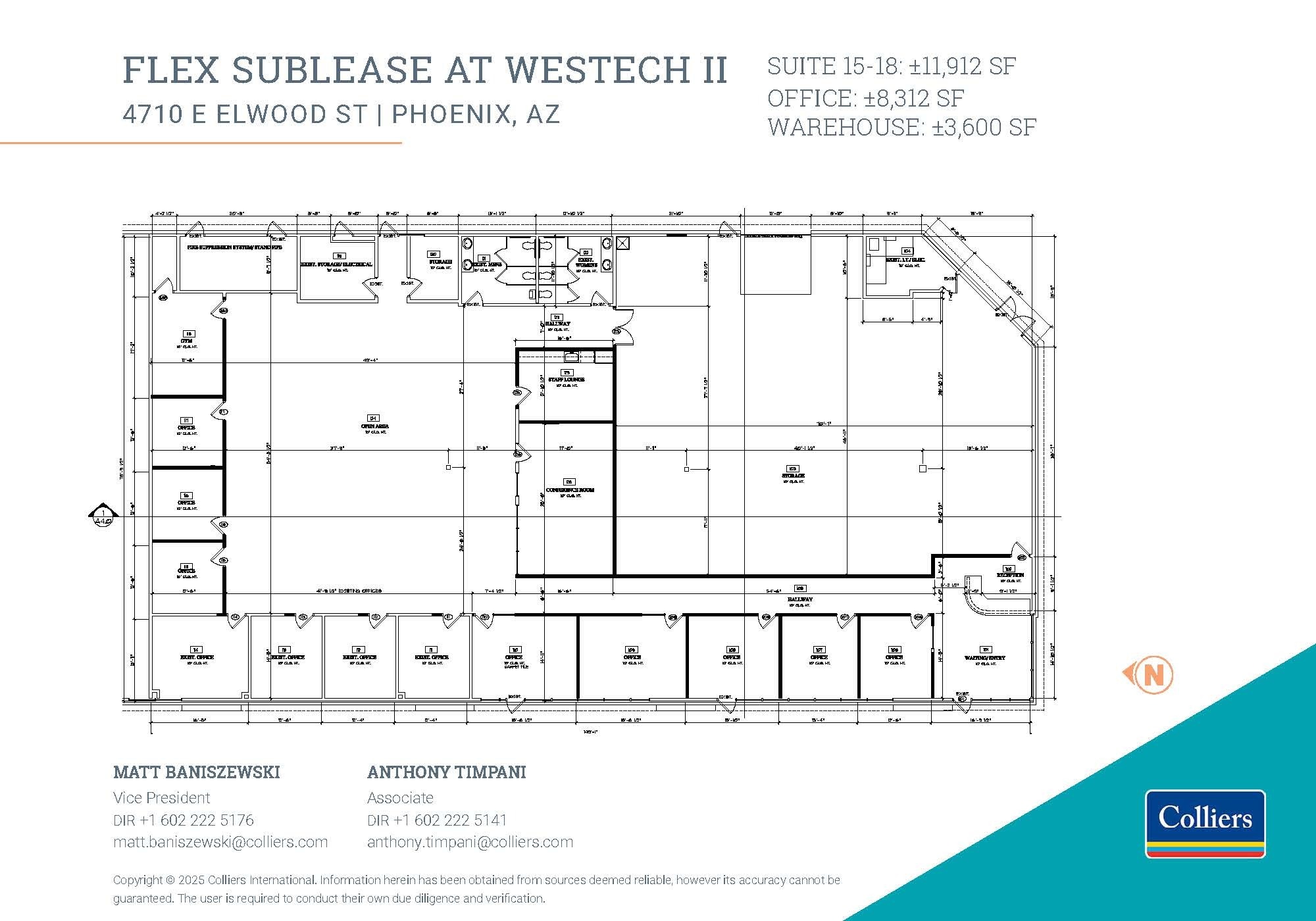 4710 E Elwood St, Phoenix, AZ à louer Plan d’étage– Image 1 sur 1