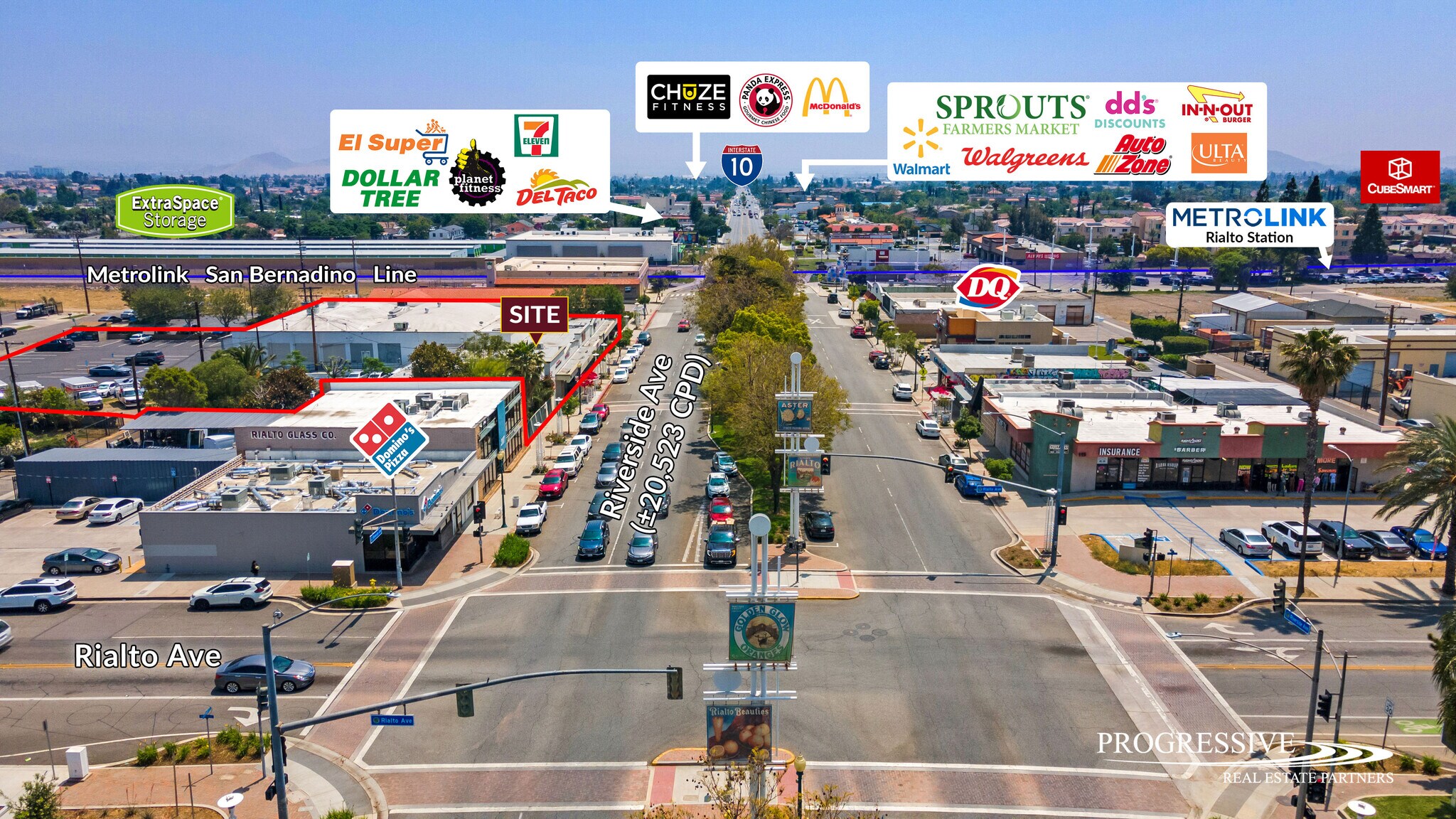 211-230 S Riverside Ave, Rialto, CA à louer Photo principale– Image 1 sur 15