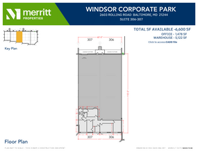 2601 N Rolling Rd, Windsor Mill, MD à louer Plan d’étage– Image 1 sur 1