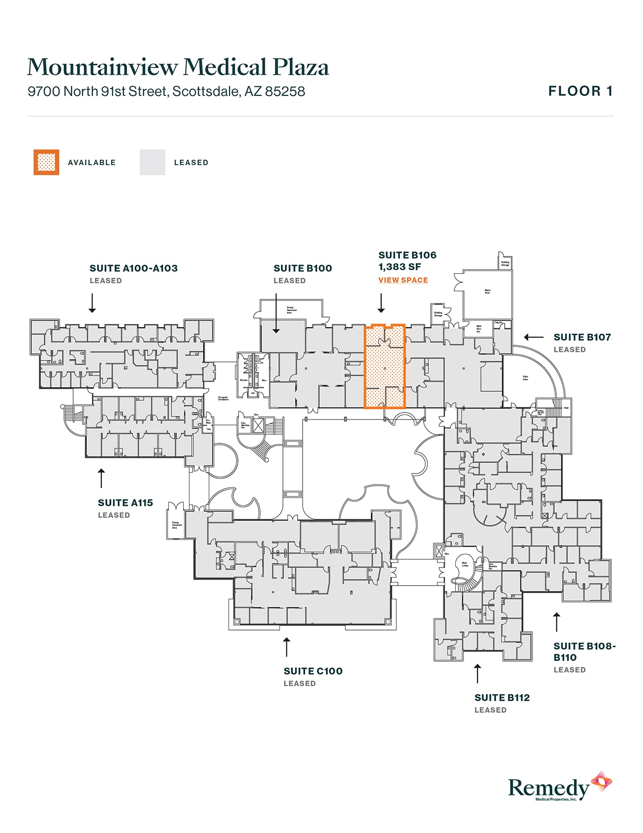 9700 N 91st St, Scottsdale, AZ à louer Plan d’étage– Image 1 sur 1