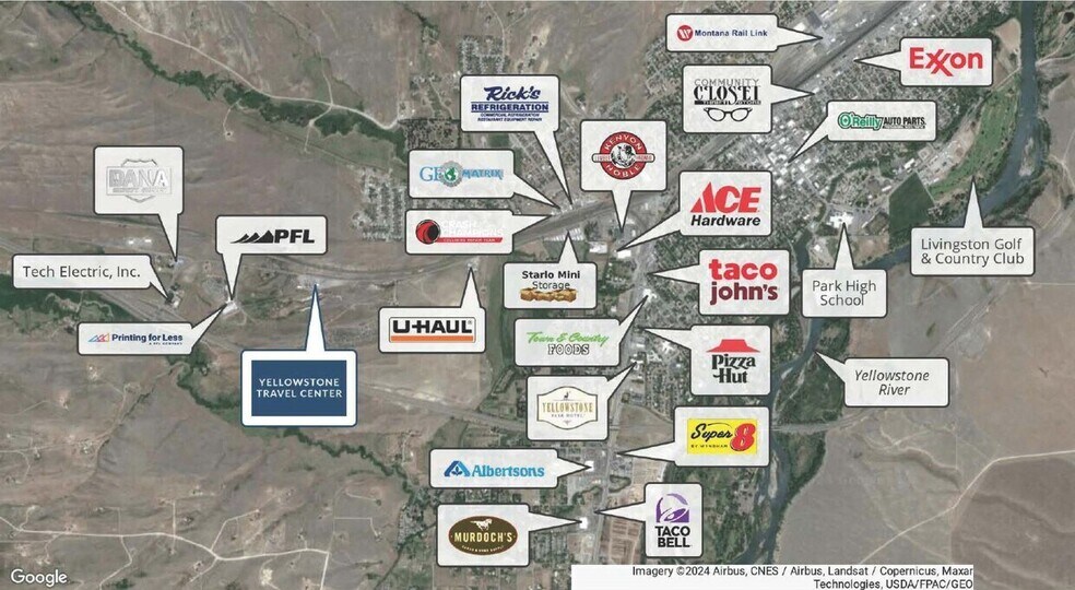 1224-1228 US Highway 10, Livingston, MT à louer - Aérien – Image 2 sur 3