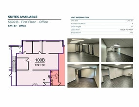 5600-5628 Lincoln Dr, Edina, MN à louer Plan d’étage– Image 2 sur 6