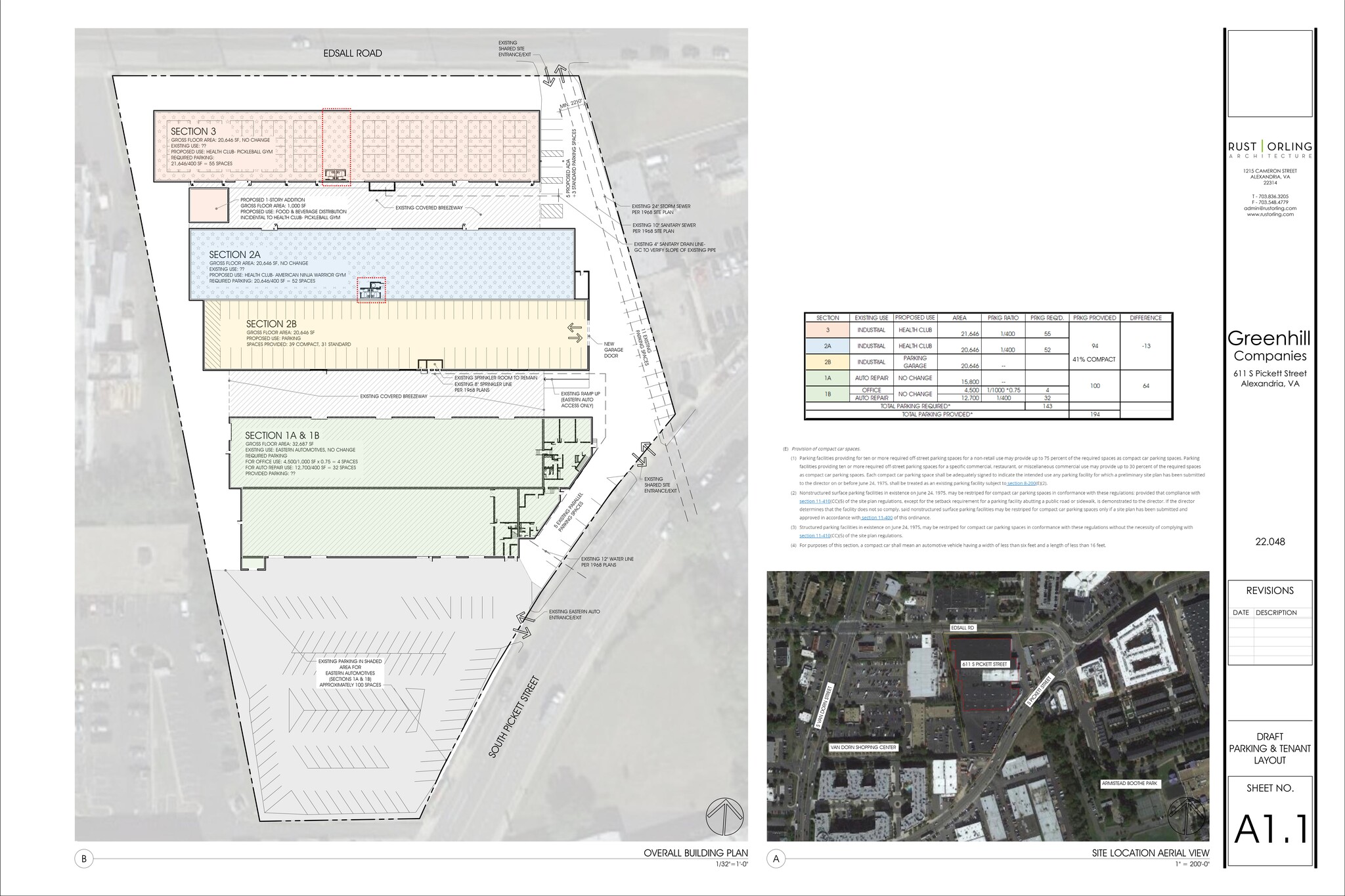 611 S Pickett St, Alexandria, VA à louer Plan de site– Image 1 sur 1