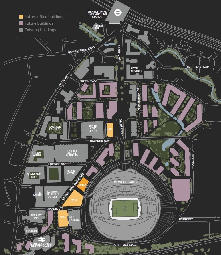 Olympic Way, Wembley à louer Plan de site– Image 1 sur 1