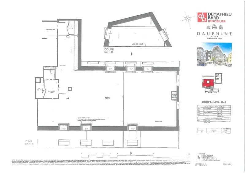 Centre Dauphine, Dijon à louer - Plan d’étage – Image 3 sur 4