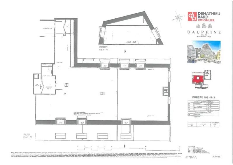 Bureau dans Dijon à louer - Plan d’étage – Image 3 sur 4