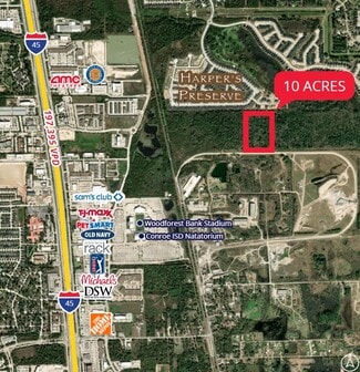 Plus de détails pour SOUTHEAST CORNER OF I-45 & SH 242, Shenandoah, TX - Terrain à vendre