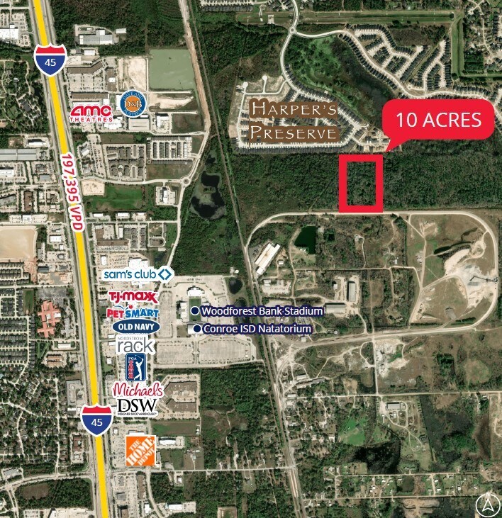 SOUTHEAST CORNER OF I-45 & SH 242, Shenandoah, TX à vendre Photo principale– Image 1 sur 2