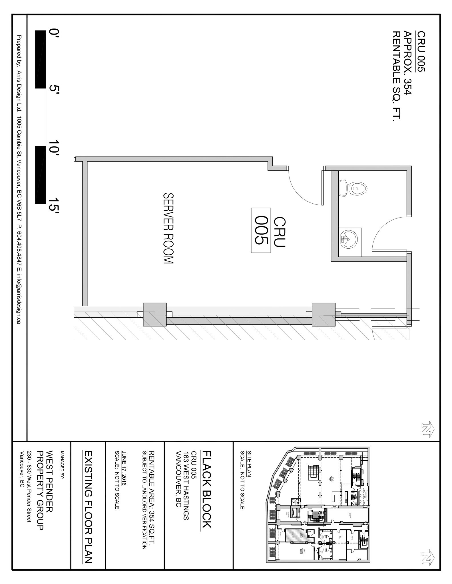 163 W Hastings St, Vancouver, BC à louer Plan de site– Image 1 sur 8