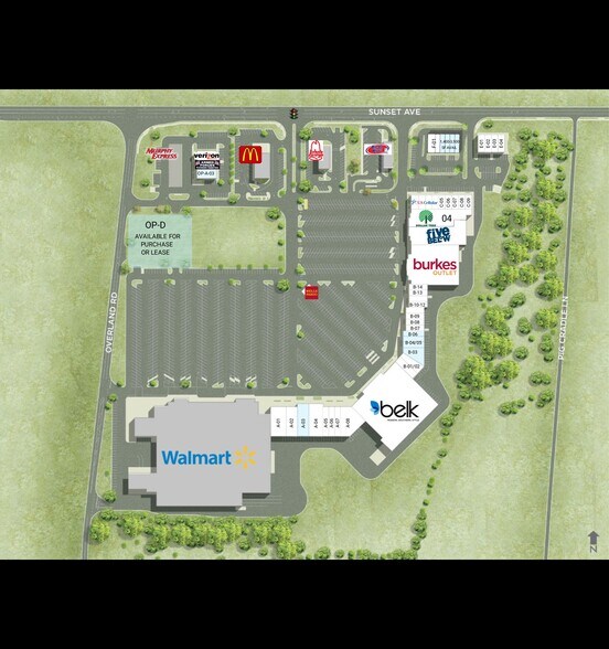 1401-1415 Sunset Ave, Clinton, NC à louer - Plan de site – Image 2 sur 2