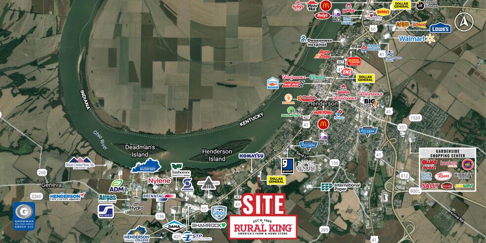 1700 S Green St, Henderson, KY à louer - Aérien – Image 2 sur 2