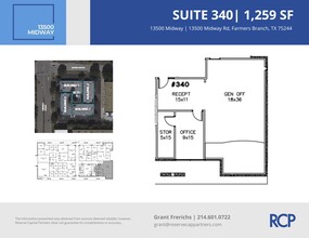 13500 Midway Rd, Farmers Branch, TX à louer Plan d’étage– Image 1 sur 6