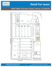 4840-4896 Chambers Rd, Denver, CO à louer Plan de site– Image 2 sur 2