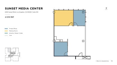 6255 W Sunset Blvd, Los Angeles, CA à louer Plan d’étage– Image 1 sur 1