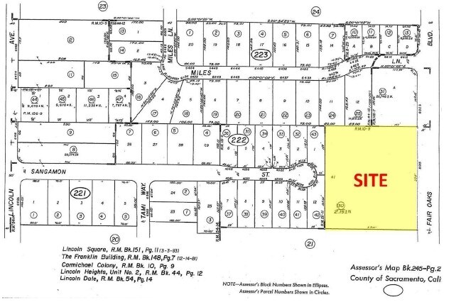 8015 Fair Oaks Blvd, Carmichael, CA à vendre - Plan cadastral – Image 2 sur 8