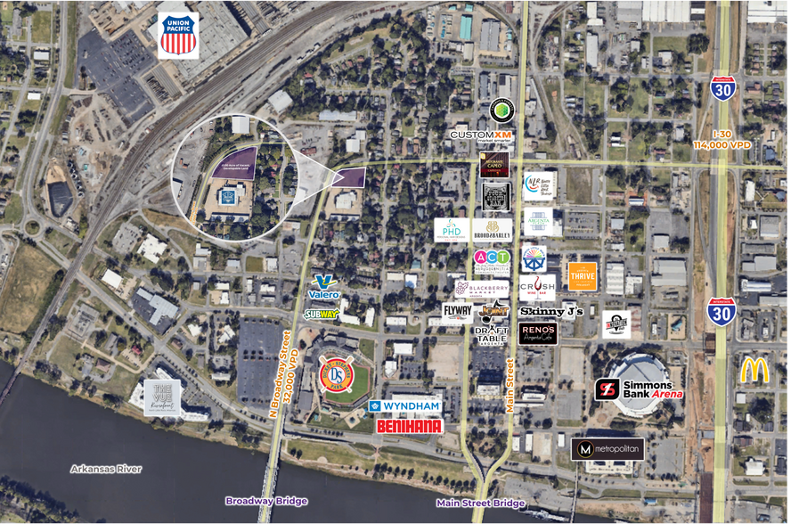 600 N Broadway St, North Little Rock, AR à vendre - Aérien – Image 2 sur 2