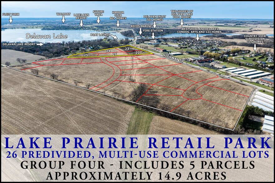 Lt22-Lt26 Highway 50, Delavan, WI à vendre - Aérien – Image 2 sur 17