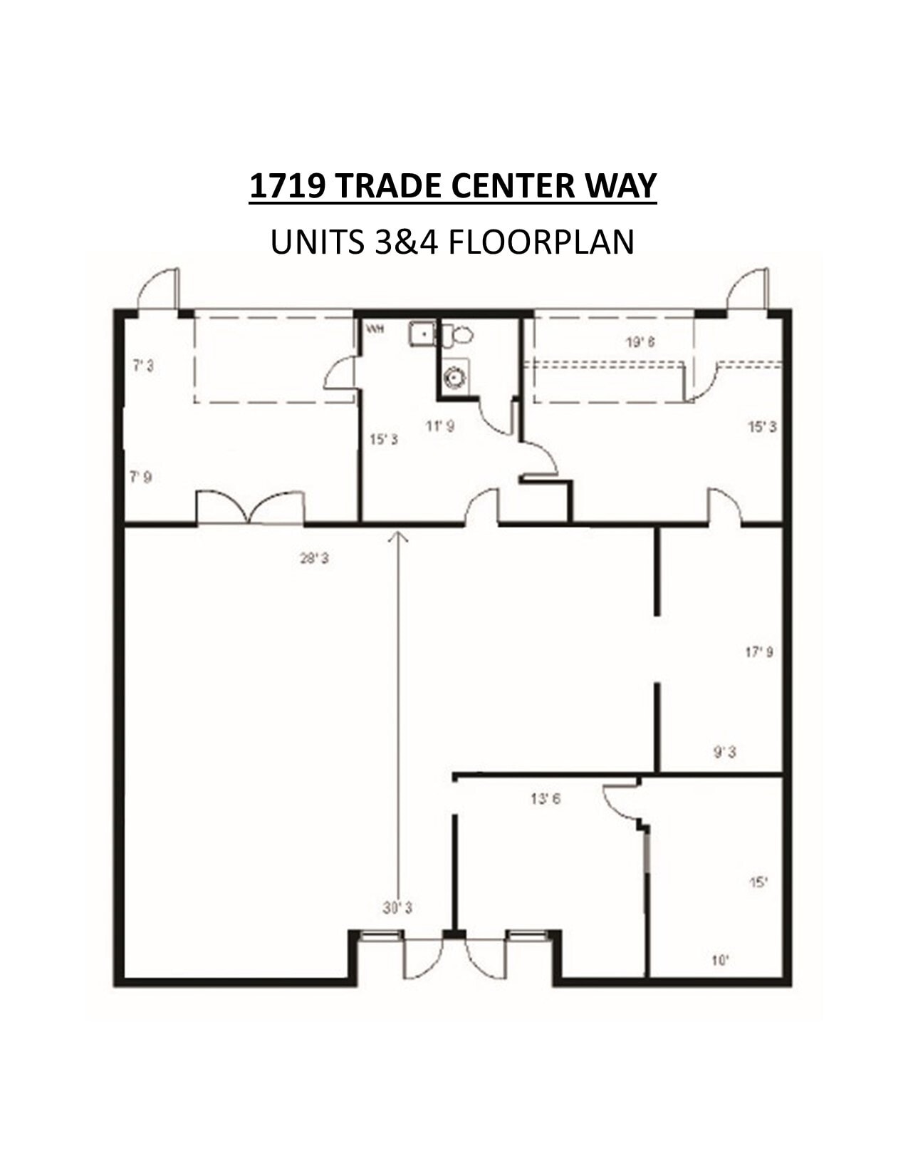 1719 Trade Center Way, Naples, FL à louer Plan d’étage– Image 1 sur 1