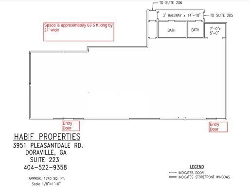 3951 Pleasantdale Rd, Doraville, GA à louer Plan d’étage– Image 1 sur 4