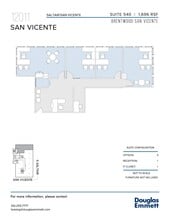 12011 San Vicente Blvd, Los Angeles, CA à louer Plan d’étage– Image 1 sur 1