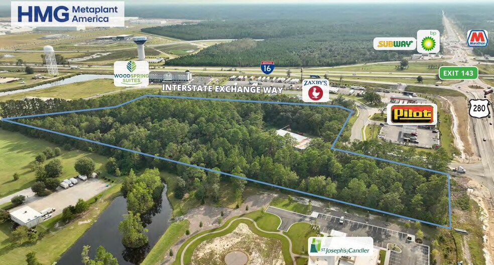 11232 US Highway 280, Ellabell, GA à vendre - Aérien – Image 2 sur 6