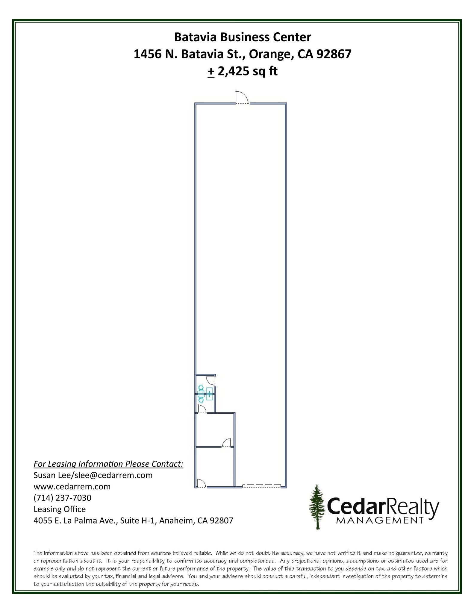 1440-1472 N Batavia St, Orange, CA à louer Plan de site– Image 1 sur 1