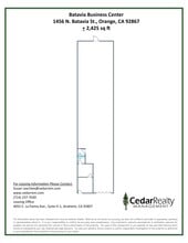 1440-1472 N Batavia St, Orange, CA à louer Plan de site– Image 1 sur 1