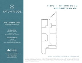 11209 N Tatum Blvd, Phoenix, AZ à louer Plan de site– Image 1 sur 1