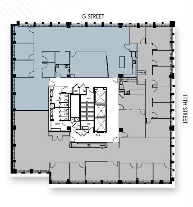 1100 G St NW, Washington, DC à louer Plan d’étage– Image 1 sur 3