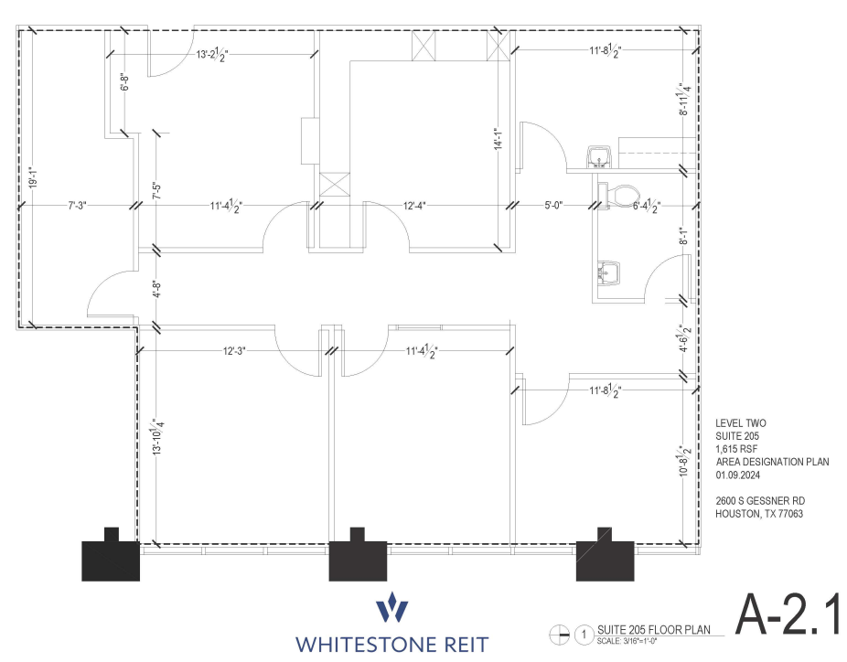 2600 S Gessner Rd, Houston, TX à louer Plan d’étage– Image 1 sur 1