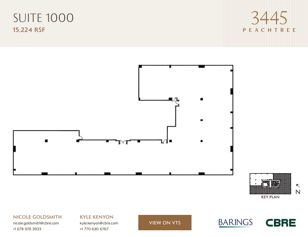 3445 Peachtree Rd NE, Atlanta, GA à louer Plan d’étage– Image 1 sur 1