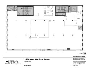 26-30 W Hubbard St, Chicago, IL à louer Plan d’étage– Image 2 sur 2