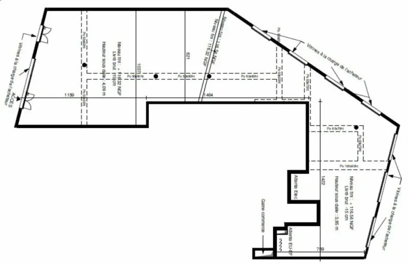 Local commercial dans Montreuil à louer - Plan d’étage – Image 3 sur 4