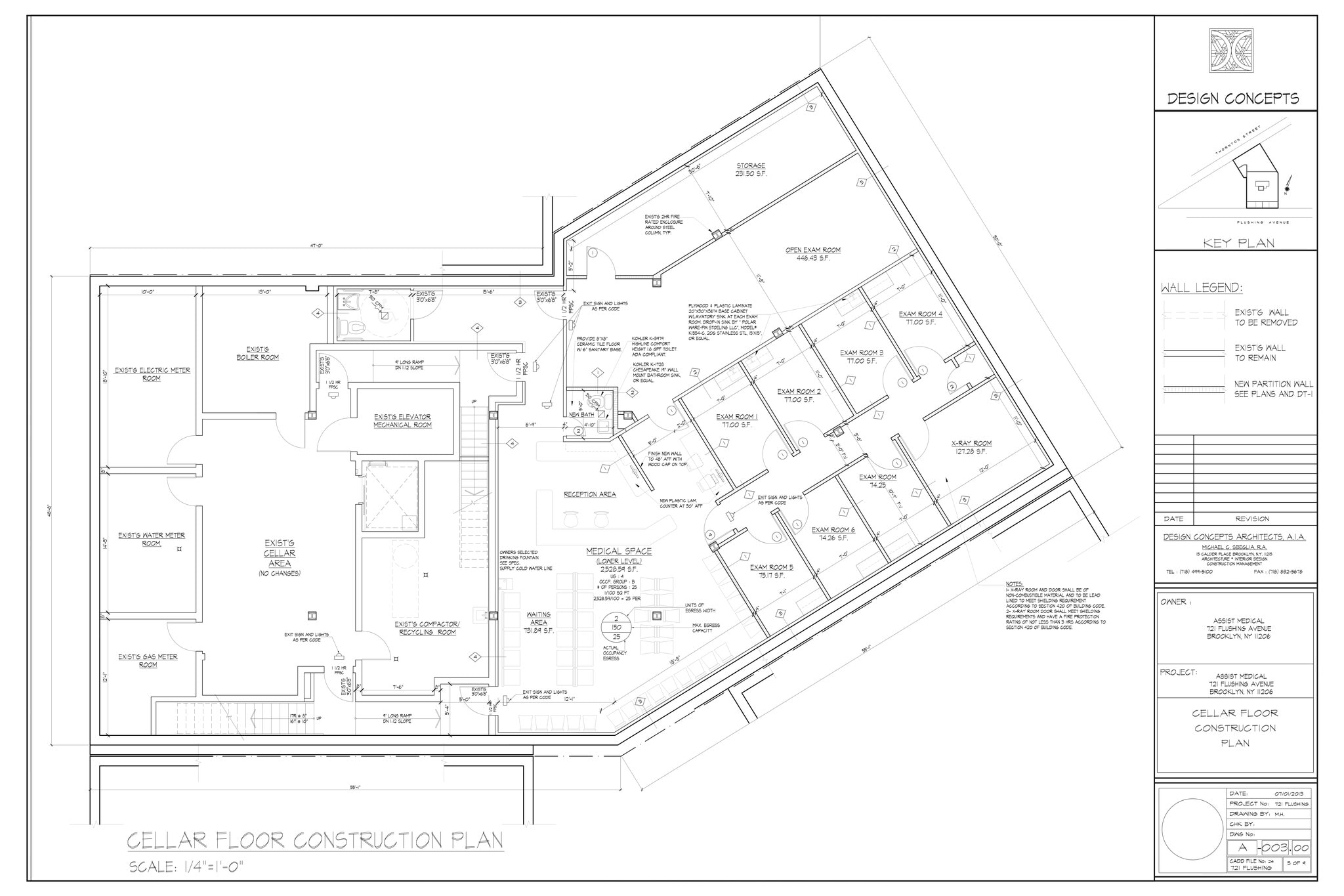 721 Flushing Ave, Brooklyn, NY à louer Plan de site– Image 1 sur 7
