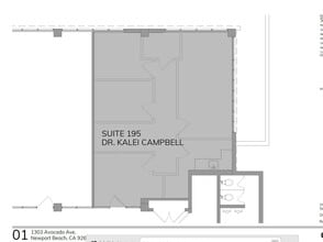 1303 Avocado Ave, Newport Beach, CA à louer Plan d’étage– Image 1 sur 1