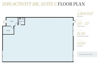 1300 Specialty Dr, Vista, CA à louer Plan d’étage– Image 1 sur 1