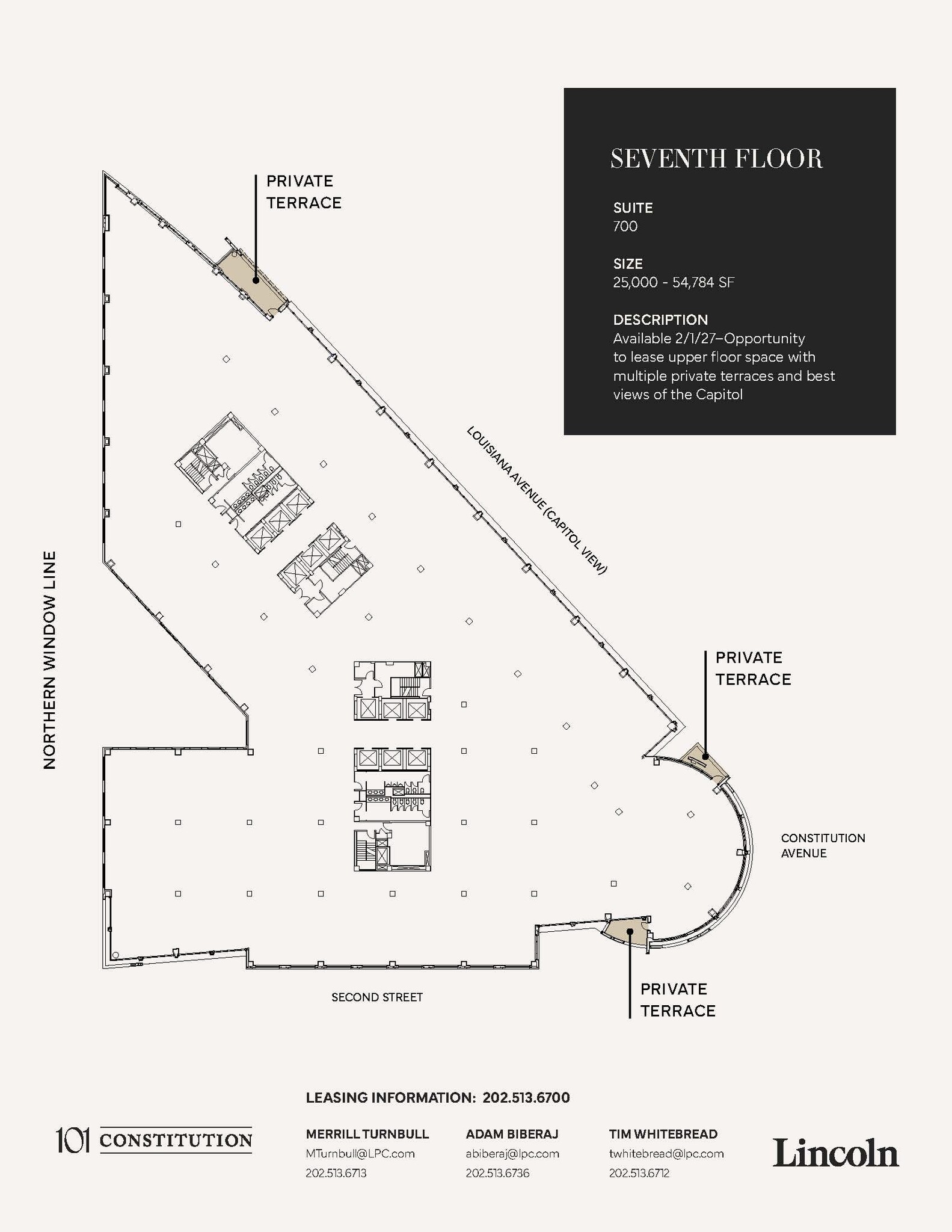 101 Constitution Ave NW, Washington, DC à louer Plan d’étage– Image 1 sur 1