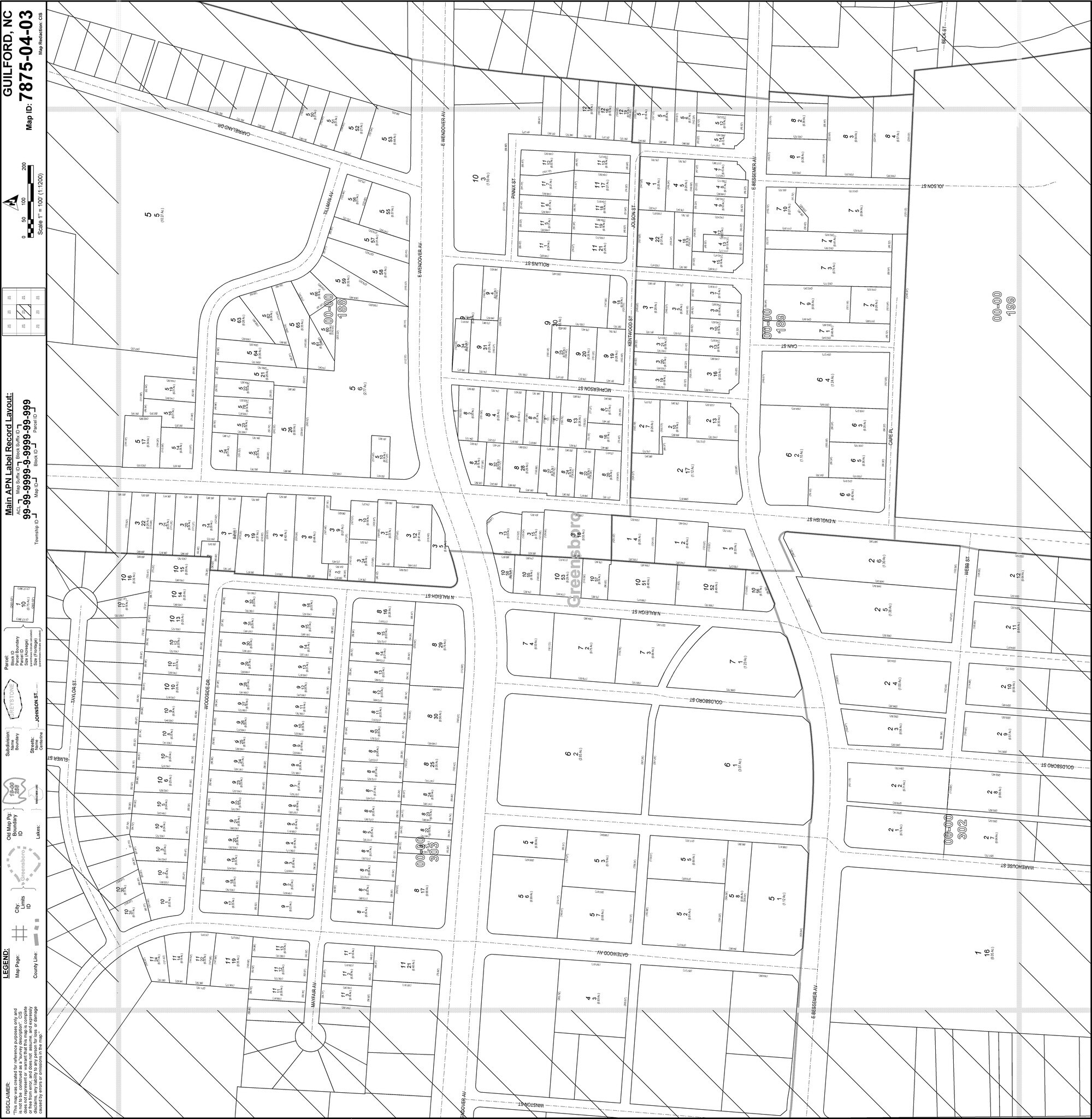 481 N English St, Greensboro, NC à louer Plan cadastral– Image 1 sur 5